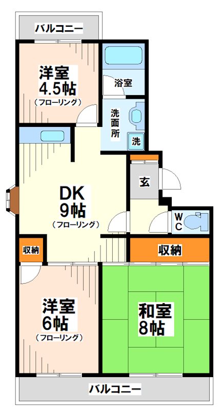 サングリーン8  間取り