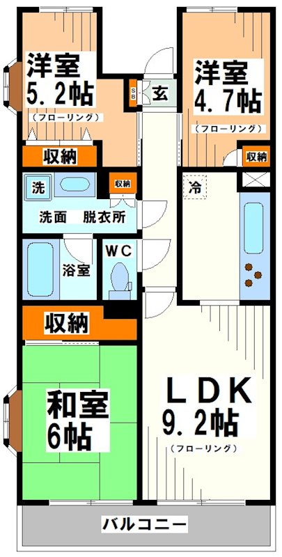 マンションカメリア壱番館 間取り図