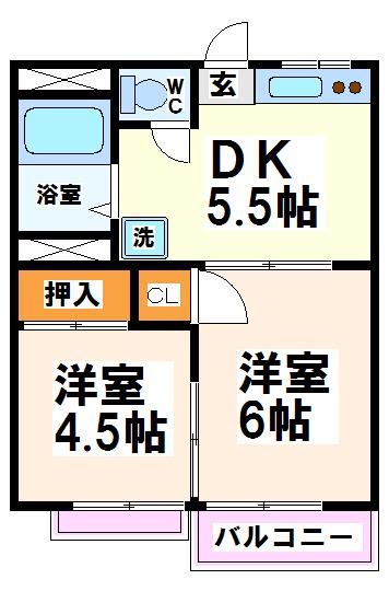 ドミールＫＭ   間取り