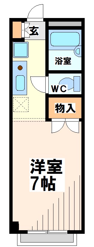 101号室 間取り