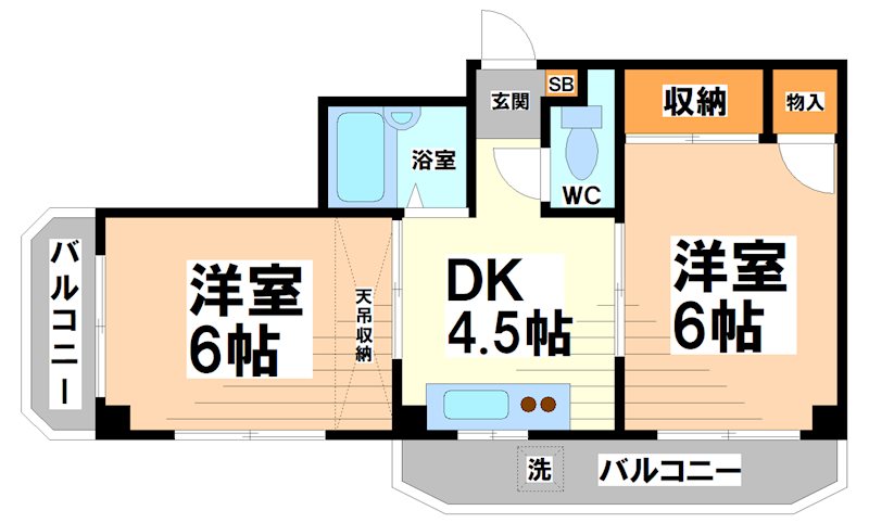 三鷹台パークハイツ 間取り図