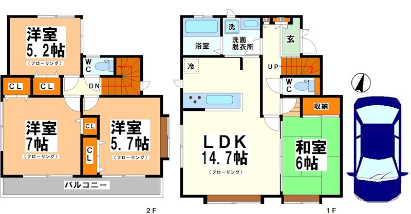 上祖師谷3丁目戸建て（リロ） 間取り