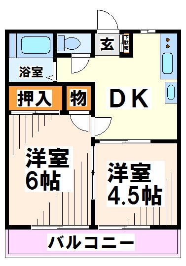 一本木ハイツ 間取り図