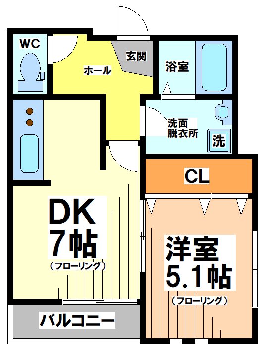 メゾンドピネド 間取り図