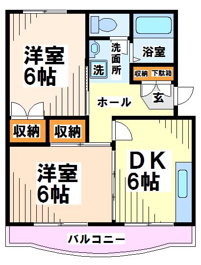 エトワール白糸台  間取り