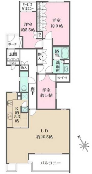 東京都杉並区南荻窪２丁目 間取り