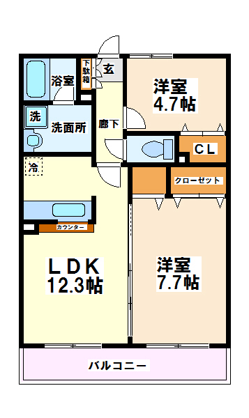 ガーデンコート世田谷 間取り