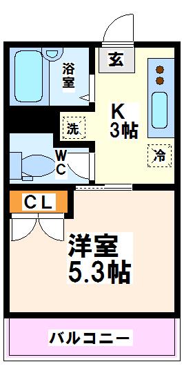 グロウスヤベハイツⅠ 間取り