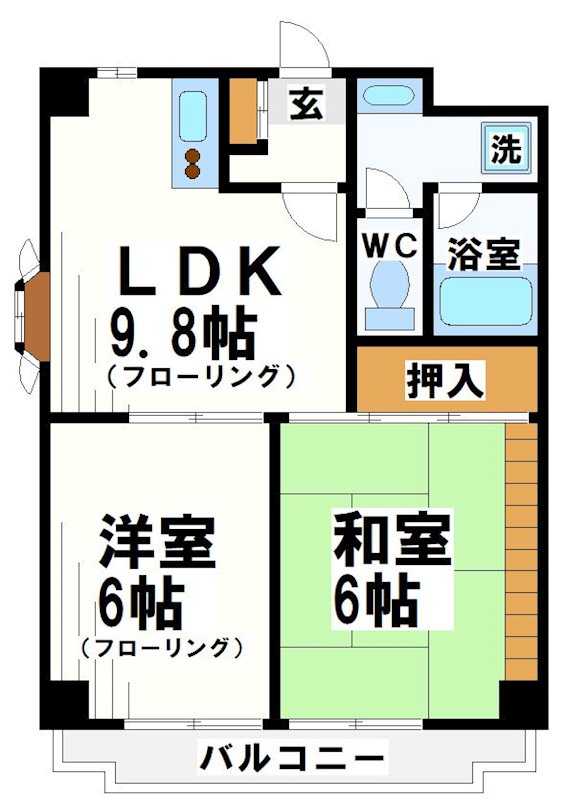 グレイスコート京王多摩川  間取り図