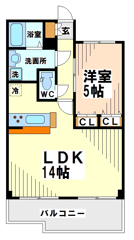 ヴェルコート芦花公園 間取り図