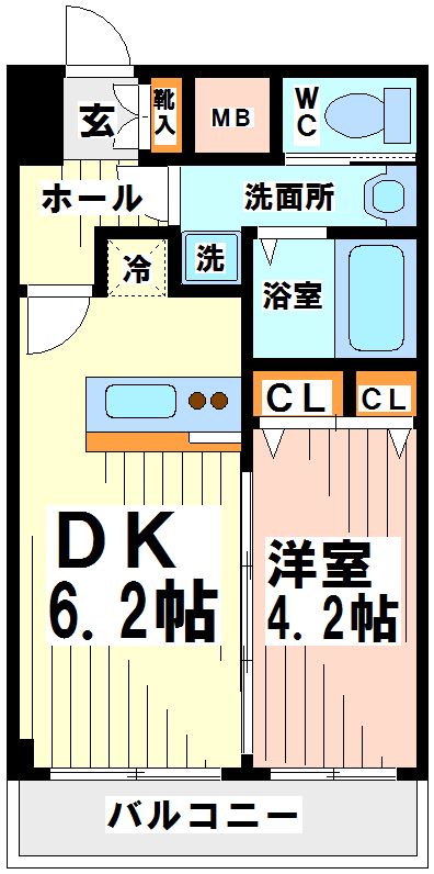 ガーラプレイス八幡山壱番館 間取り図