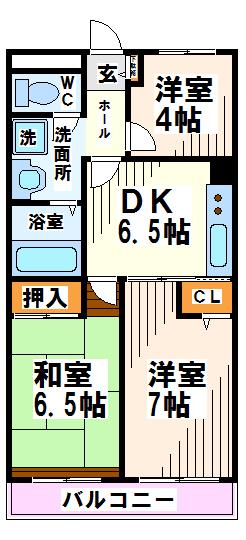 ファインコート府中 間取り図