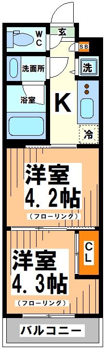 ガーラヒルズ千歳烏山 間取り図