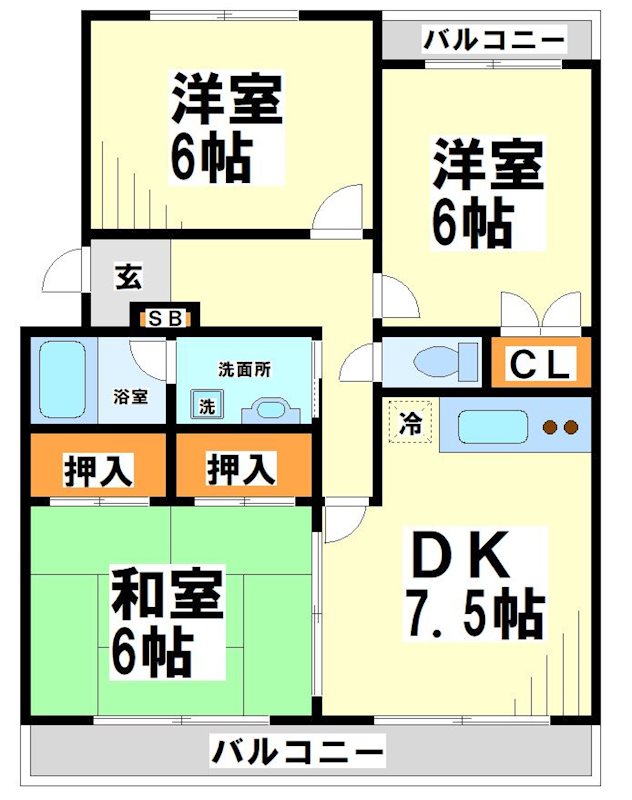 マンションユウガー 間取り図