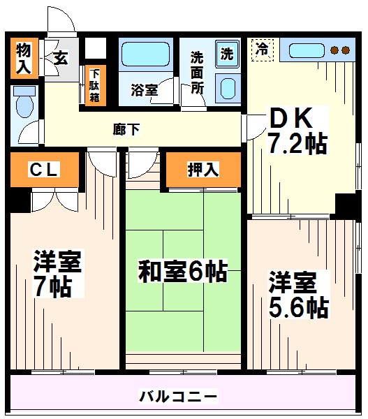 ミール千歳烏山 間取り図