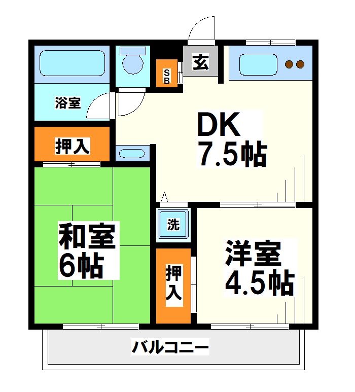 冨士ハイツ   間取り