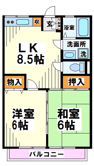 グリーンハイツ  間取り
