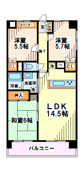 グランディフォーラ 間取り図