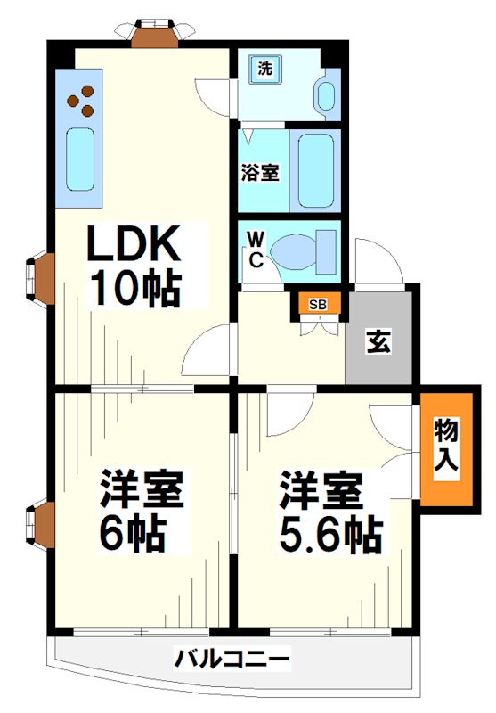 アリビラⅡ 間取り図