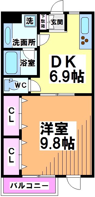 グラントレゾール明大前 間取り図