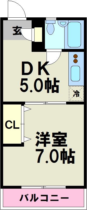 カーネルフラット 間取り図