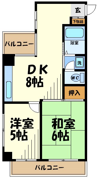 アネックス調布 間取り図