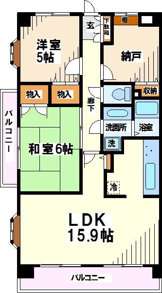 サンファミリー烏山 間取り図