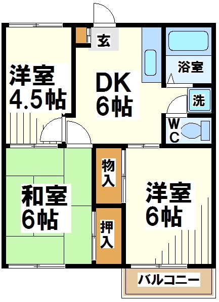 グランデュール調布  間取り図