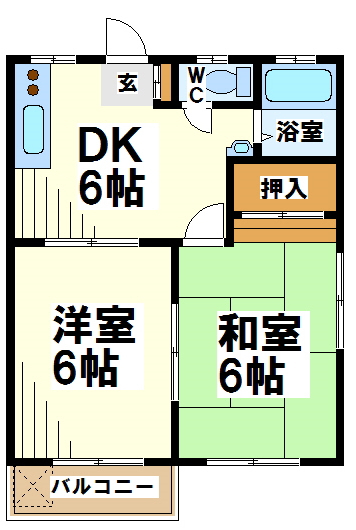 和恒ハイツ   間取り