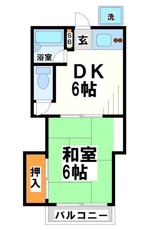 寿木佐荘Ｃ  間取り図