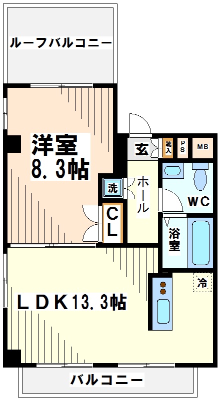 ウェルストーン八幡山 間取り図