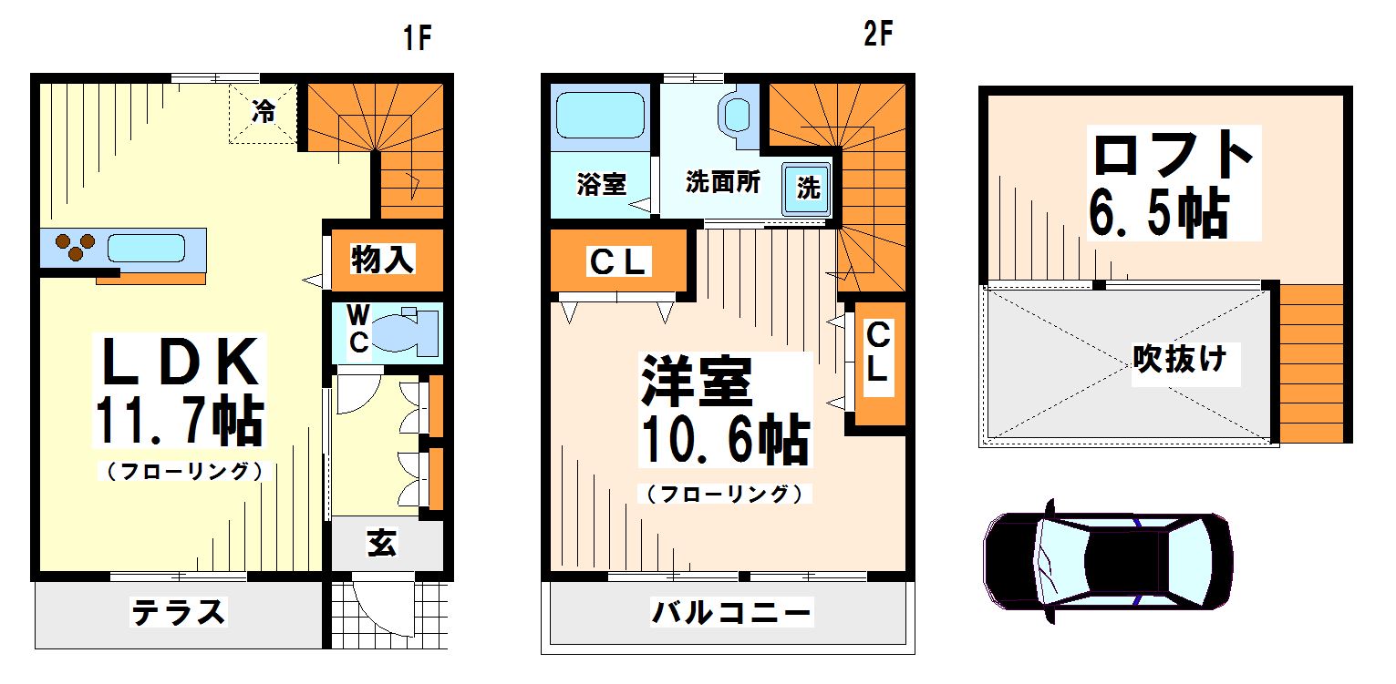 ガーデンハウスSKⅣ　当社管理物件 間取り図