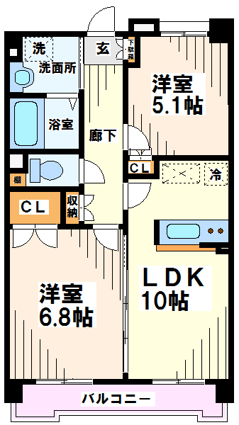 KDXレジデンス上北沢 間取り