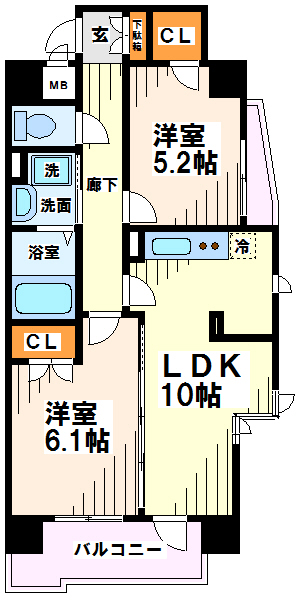 KDXレジデンス上北沢 間取り