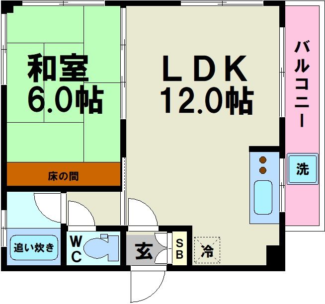 渡部ハイツ  間取り図