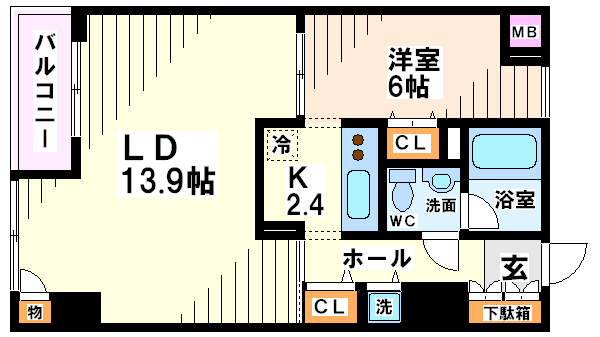 ウィルテラス千歳烏山 間取り図