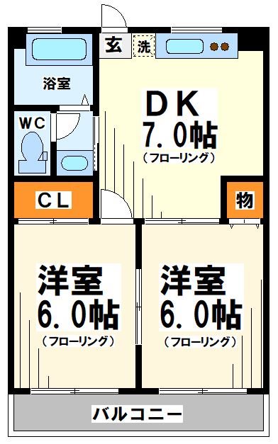 グリーンハイツ 間取り図