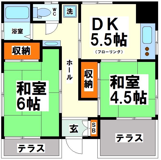 リーブランⅡ  間取り図