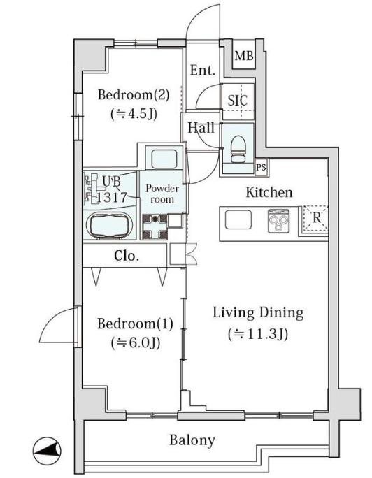 le Sud &amp;alpha;   間取り図