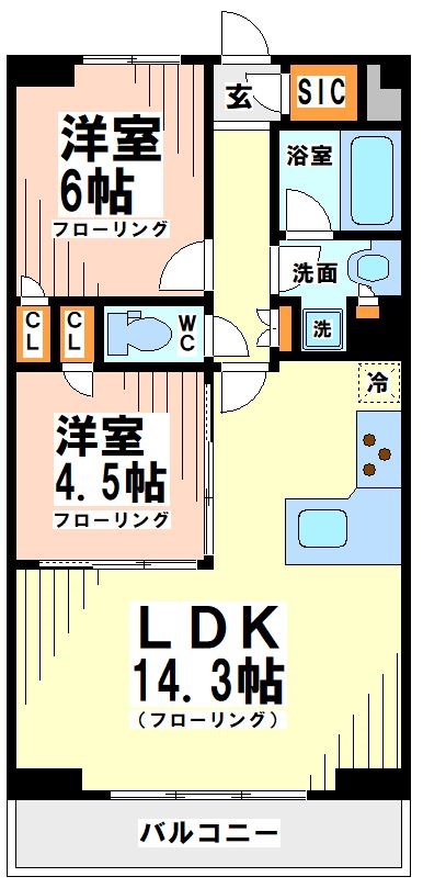 TELLUS八幡山 間取り図