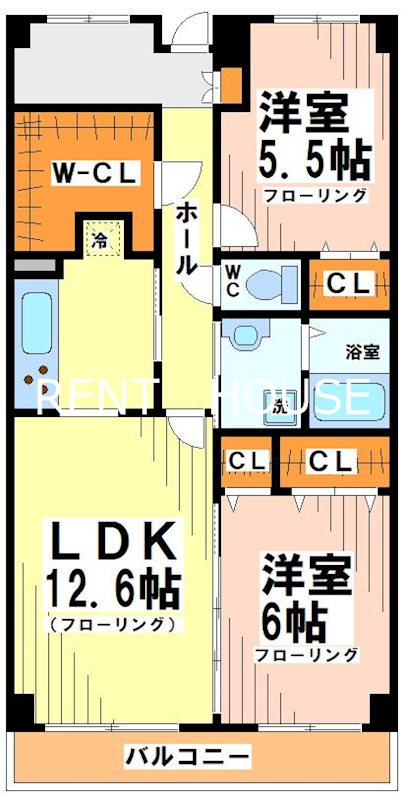 アーベイン世田谷 間取り図