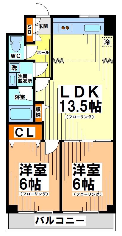 アドレー渋谷本町  間取り図