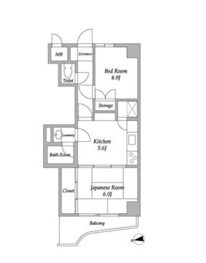 ベルエア調布　 間取り図