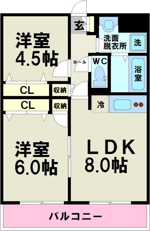 クレセント西原 間取り