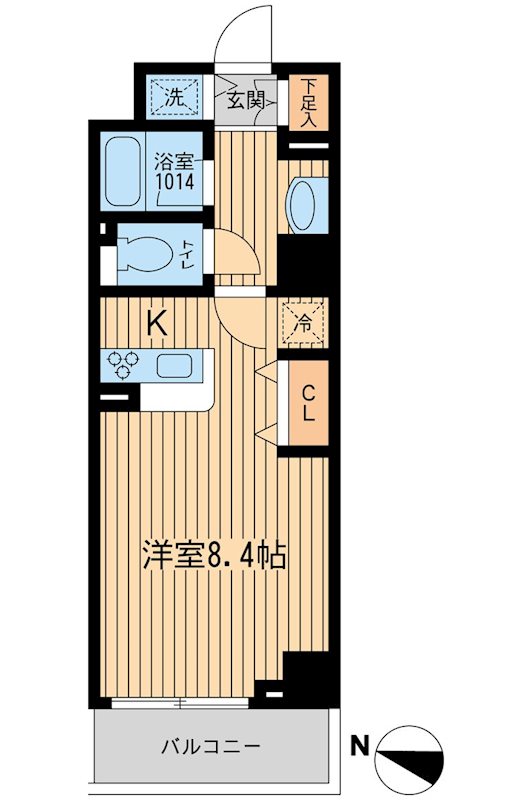 KDXレジデンス幡ヶ谷 間取り図