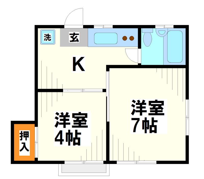 内田ハイツ 間取り