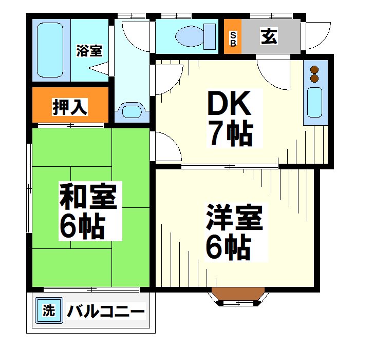 出浦府中ハイツ  間取り