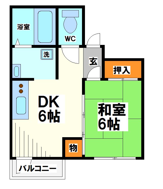 プラザながかわ  間取り図