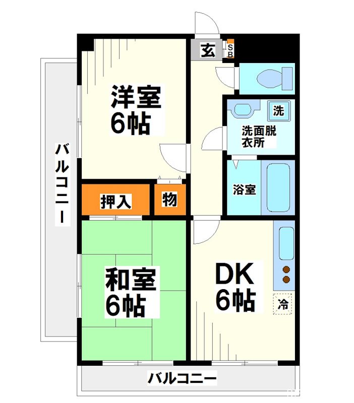 菊野台KYハイツ　  間取り図