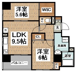 マンション八木橋 間取り図